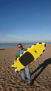 New kneeboard! shaped by Dean Cleary  Zuma Beach 2008