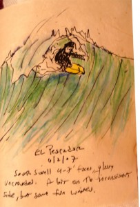 pescador6-2-07b A Sketchbook entry from 2007